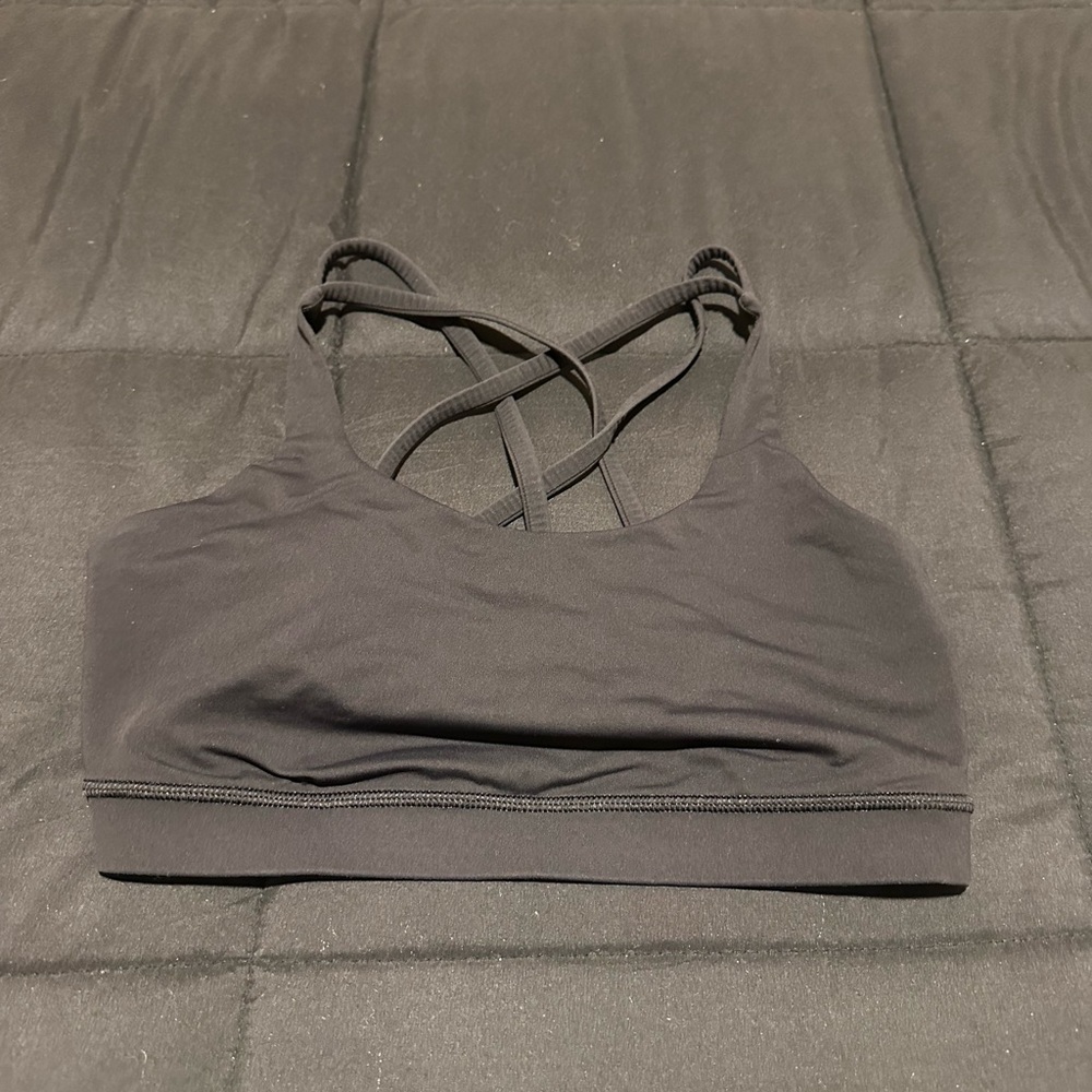 lululemon athletica Black Sports Bra with Strappy Back
